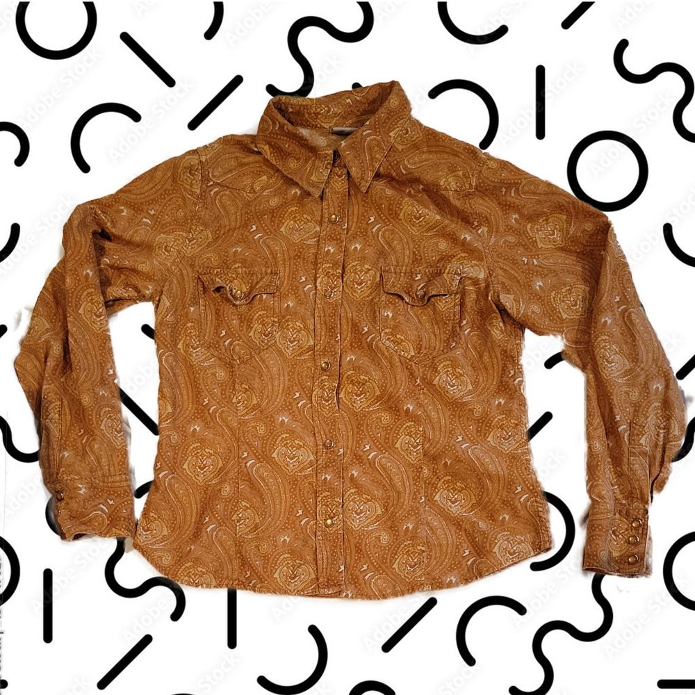 Paisley Corduroy Western Arizona Shirt